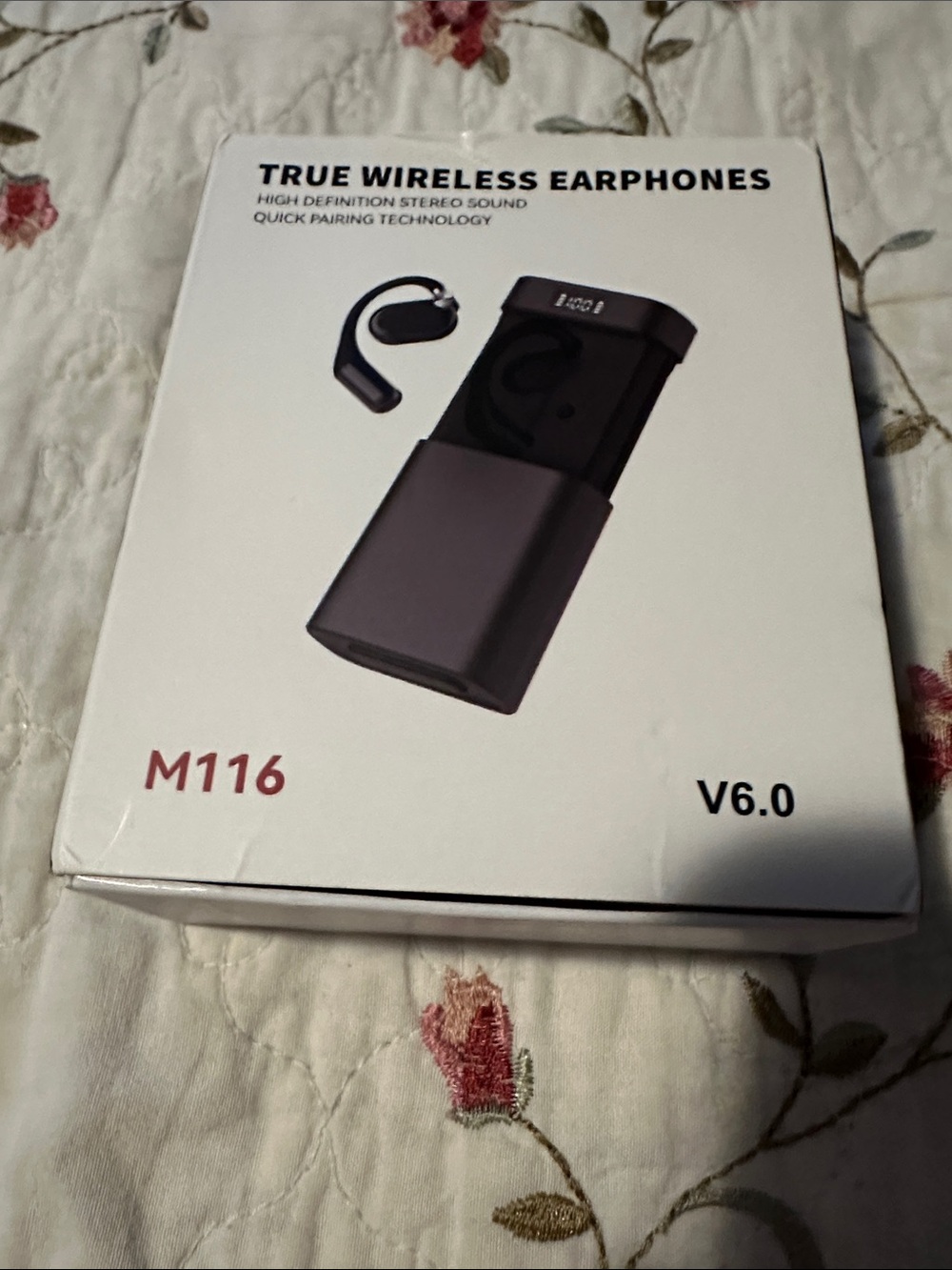M116 True Wireless Over-Ear Earphones - Black